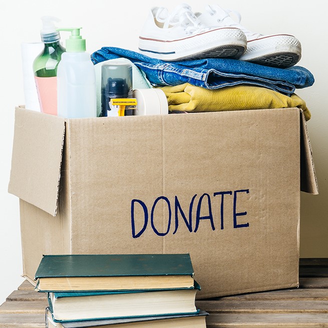 donations box downsizing